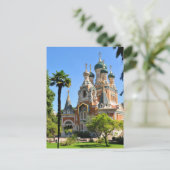 Orthodoxe kerk in Nice Frankrijk Briefkaart (Staand voorkant)