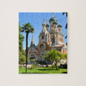 Orthodoxe kerk in Nice Frankrijk Legpuzzel (Verticaal)