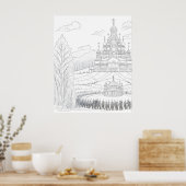 Orthodoxe kerk poster (Keuken)