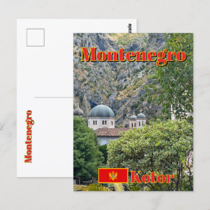 orthodoxe kerken in Kotor, Montenegro reis Briefkaart
