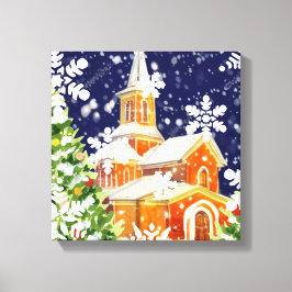 Orthodoxe kerst canvas afdruk