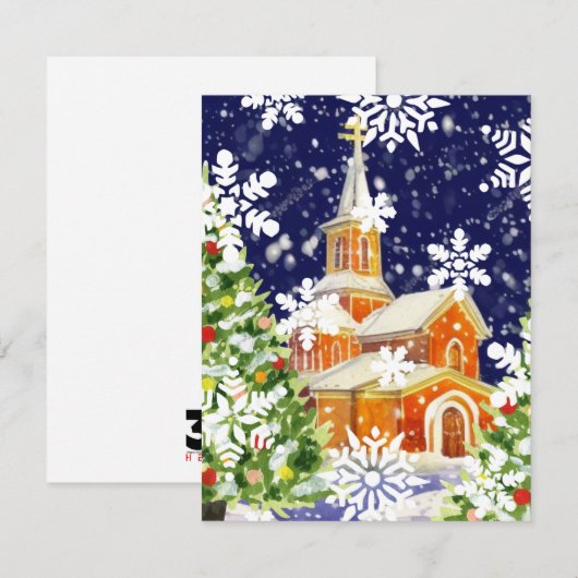 Orthodoxe kerst notitiekaartje (Voorkant / Achterkant)