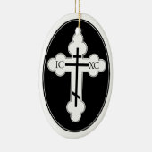 Orthodoxe kerstboomversiering keramisch ornament (Rechts)
