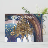 Orthodoxe Kerstmis. De rijke decoratie Kaart (Staand voorkant)