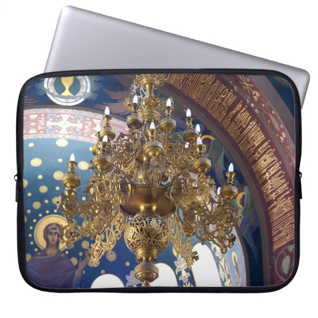 Orthodoxe Kerstmis. De rijke decoratie Laptop Sleeve (Voorkant)
