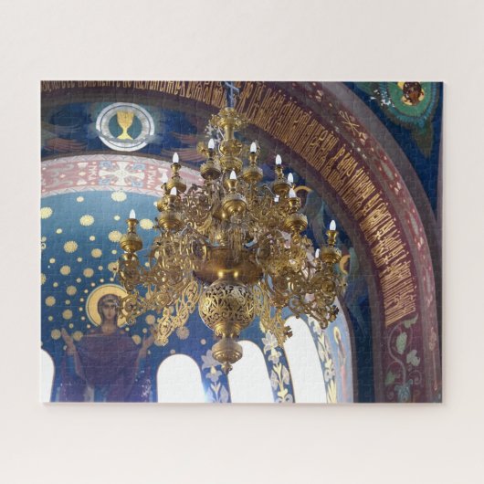 Orthodoxe Kerstmis. De rijke decoratie Legpuzzel (Horizontaal)