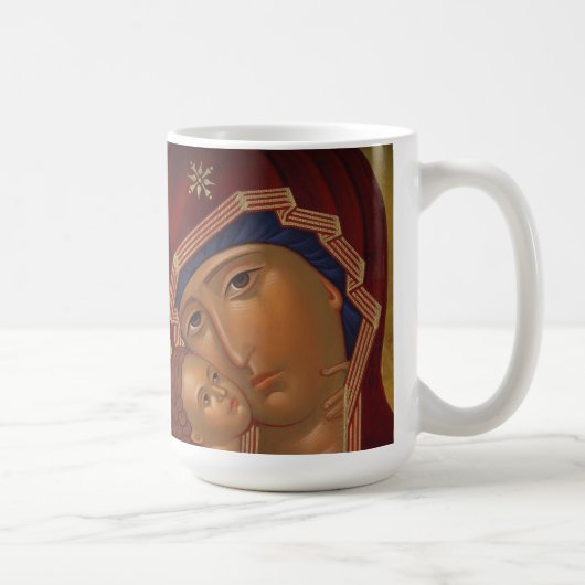 Orthodoxe kerstmok met pictogrammen koffiemok (Rechts)