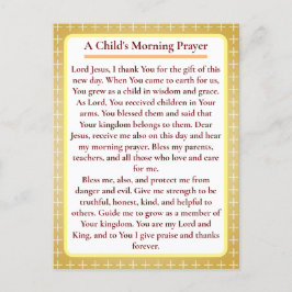 Orthodoxe kindergebedskaart briefkaart
