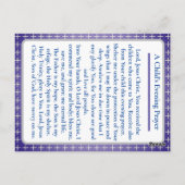 Orthodoxe kindergebedskaart briefkaart (Achterkant)