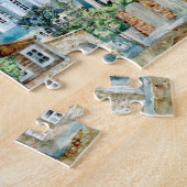 Orthodoxe kleine stad Zadonsk aquarelle Legpuzzel (Zijkant)