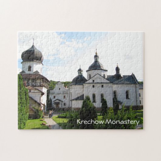 Orthodoxe klooster Krechow, Oekraïne Puzzle Legpuzzel (Horizontaal)