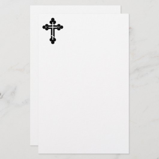 Orthodoxe kruis briefpapier (Voorkant / Achterkant)