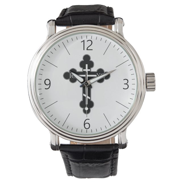 Orthodoxe kruis horloge (Voorkant)