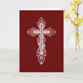 Orthodoxe kruis kaart (Gele Bloem)