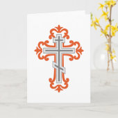 Orthodoxe kruis kaart (Gele Bloem)