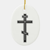 Orthodoxe kruis keramisch ornament (Voorkant)