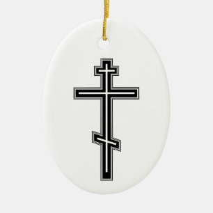 Orthodoxe kruis keramisch ornament