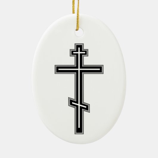 Orthodoxe kruis keramisch ornament (Achterkant)
