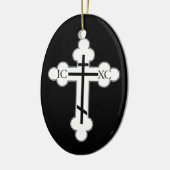 Orthodoxe kruis keramisch ornament (Links)