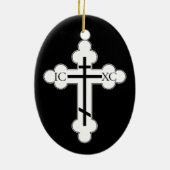 Orthodoxe kruis keramisch ornament (Achterkant)