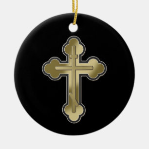Orthodoxe kruis keramisch ornament
