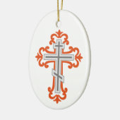 Orthodoxe kruis keramisch ornament (Links)
