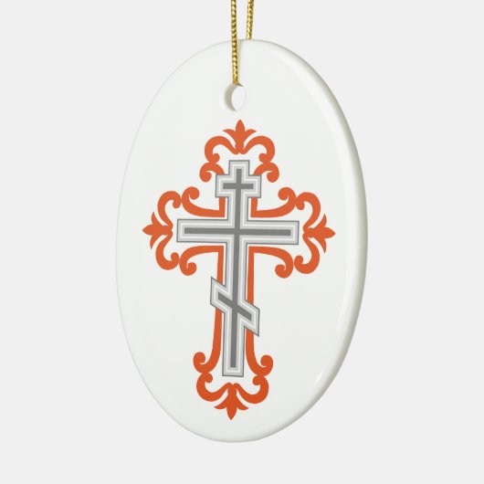 Orthodoxe kruis keramisch ornament (Links)
