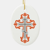 Orthodoxe kruis keramisch ornament (Achterkant)