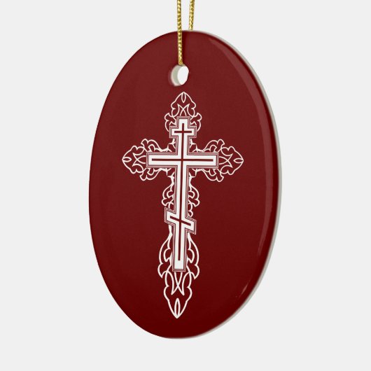 Orthodoxe kruis keramisch ornament (Links)