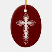 Orthodoxe kruis keramisch ornament (Voorkant)