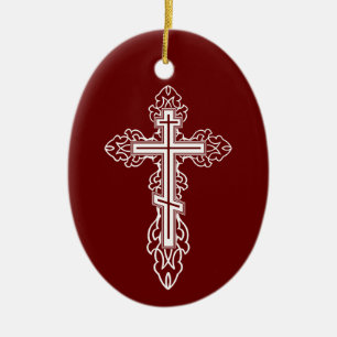 Orthodoxe kruis keramisch ornament