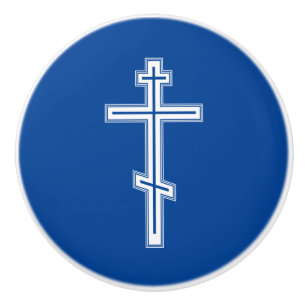 Orthodoxe kruis keramische knop