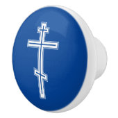 Orthodoxe kruis keramische knop (Rechts)
