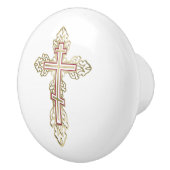 Orthodoxe kruis keramische knop (Rechts)