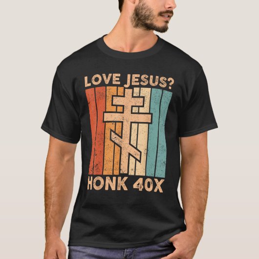 Orthodoxe Kruis Liefde Jezus Honk 40X T-shirt (Voorkant)