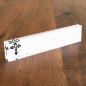Orthodoxe kruis naambordje (Zijkant)