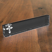 Orthodoxe kruis naambordje (Zijkant)