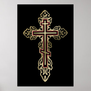 Orthodoxe kruis poster