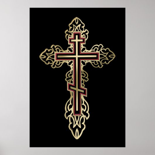 Orthodoxe kruis poster (Voorkant)