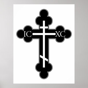 Orthodoxe kruis poster