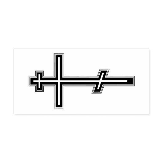 Orthodoxe kruis rubberstempel (Afrduk)