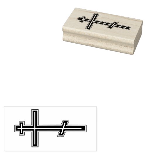 Orthodoxe kruis rubberstempel (Gestempeld)