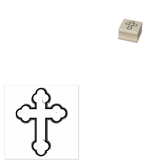 Orthodoxe kruis rubberstempel (Gestempeld)