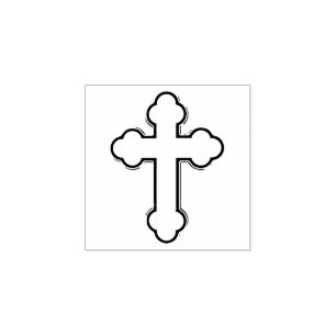Orthodoxe kruis rubberstempel