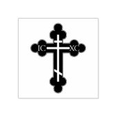 Orthodoxe kruis rubberstempel (Afrduk)