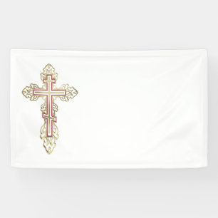 Orthodoxe kruis spandoek