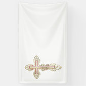 Orthodoxe kruis spandoek (Verticaal)