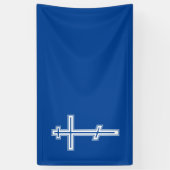 Orthodoxe kruis spandoek (Verticaal)