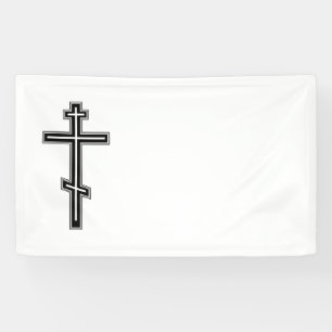 Orthodoxe kruis spandoek