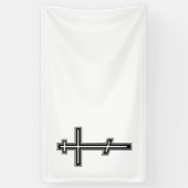 Orthodoxe kruis spandoek (Verticaal)